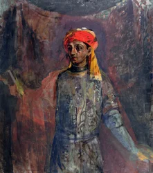 Portrait de Mikhail Kuzmin, 1911-12